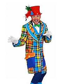Brightly colored checkered clown jacket for men