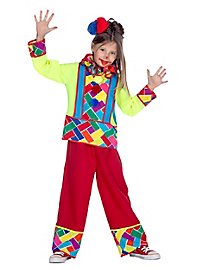 Brightly Colored Clown Costume For Children