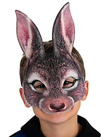 Brown bunny mask for children