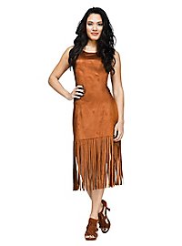 Brown fringe dress