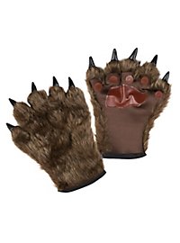 Brown paws with claws