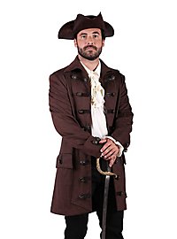 Brown pirate coat for men