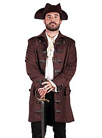 Brown pirate coat for men