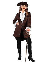 Brown pirate coat for women
