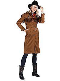 Brown western coat for women