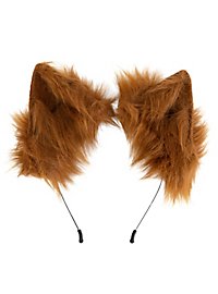 Brunt rævkostume-sæt