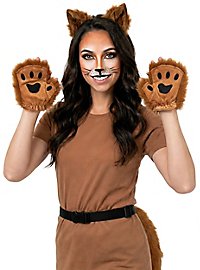 Brunt rævkostume-sæt