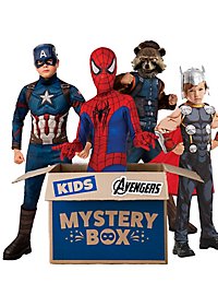 Caja sorpresa: 3 disfraces de Los Vengadores para niños