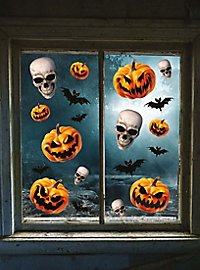 Calabaza Y Calavera – Pegatinas Para Ventana