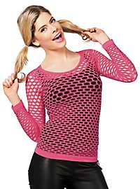Camicia a rete rosa