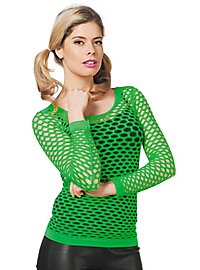Camicia a rete verde neon
