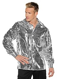 Camicia da discoteca argento