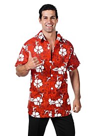 Camicia hawaiana rossa