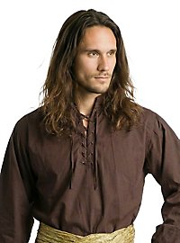 Camicia medievale - bracciante marrone