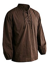 Camicia medievale - bracciante marrone