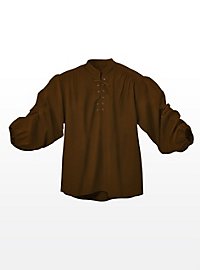 Camicia medievale - bracciante marrone