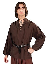 Camicia medievale - bracciante marrone
