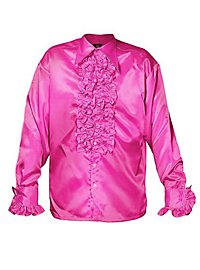 Camicia Schlager con volant rosa