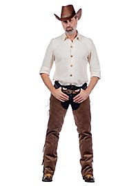 Camicia western bianco antico