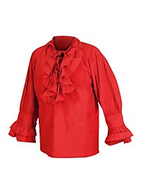Camisa Con Volantes - Renacimiento, Roja