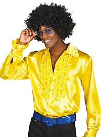 Camisa De Volantes Estrella Del Pop Amarilla