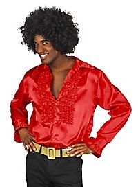 Camisa De Volantes Estrella Del Schlager Roja