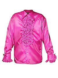 Camisa De Volantes Rosa Para Estrella Del Pop