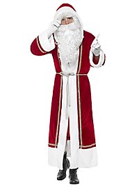 Capa De Papá Noel Roja Y Dorada