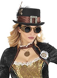 Cappello a cilindro basso steampunk