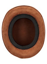Cappello a cilindro marrone con occhiali
