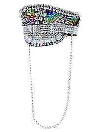 Cappello con visiera da guerriero arcobaleno