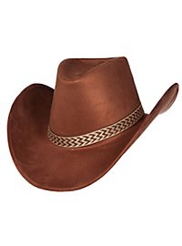 Cappello da cowboy rosso-marrone