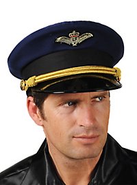 Cappello da pilota blu