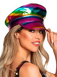 Captain's hat rainbow metallic