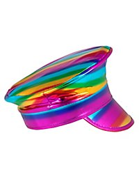 Captain's hat rainbow metallic