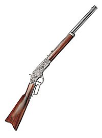 Carabine « Winchester » argentée et gravée Arme décorative