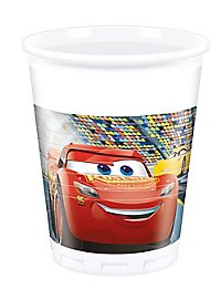 Cars drinking cup 8 pieces