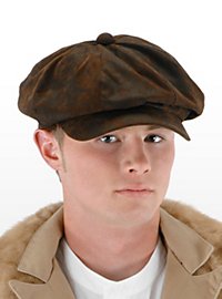 Casquette de vendeur de journaux marron