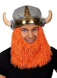 Casquette viking avec barbe complète