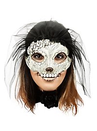 Catrina Maske mit schwarzem Schleier