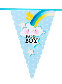 Chaîne de fanions Baby Boy 6 mètres