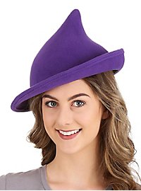 Chapeau court de sorcière violet