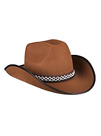 Chapeau de cowboy pour enfants marron