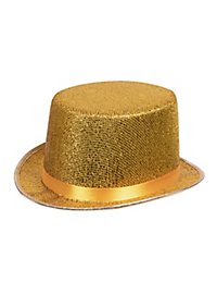 Chapeau de fête pailleté or