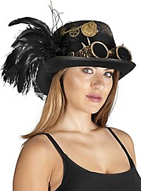 Chapeau d'exploratrice steampunk