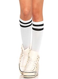 Chaussettes de sport blanc-noir