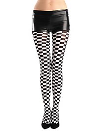 Checkerboard tights