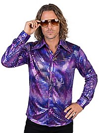 Chemise disco violette