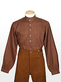 Chemise western marron