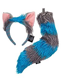 Cheshire cat accessory set blue